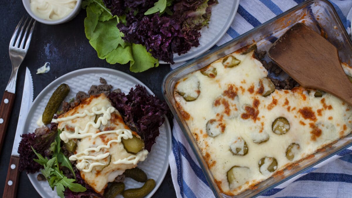 Dag to: Cheeseburger lasagne