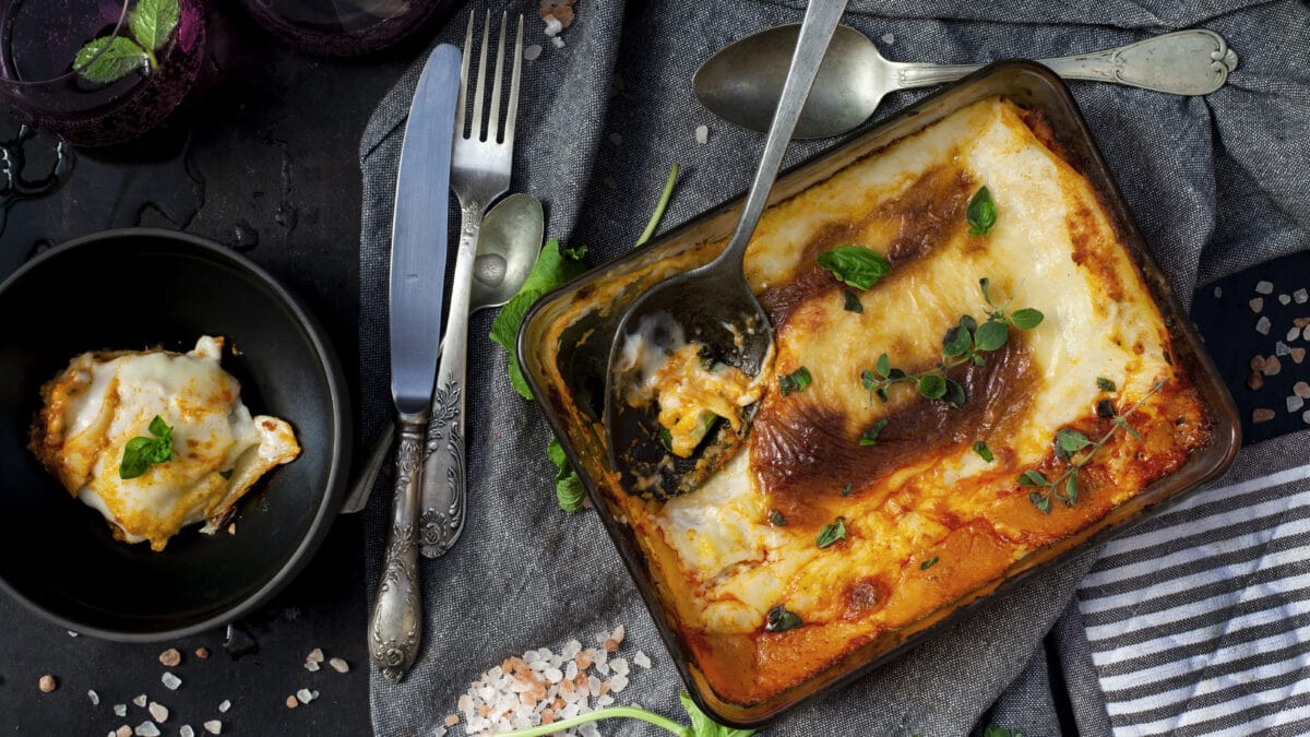 Keto lasagne ricotta med squash