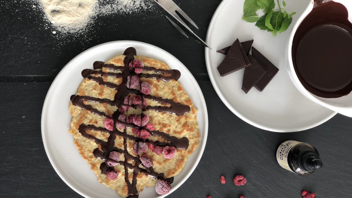 Tynde dessertpandekager af kokosfibermel